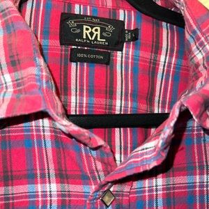 RRL Ralph Lauren Western Plaid Flannel